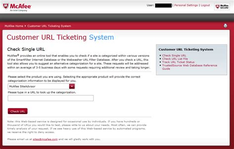 mcafee url category check.